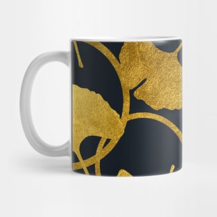 Ginkgo Gold_Black Mug